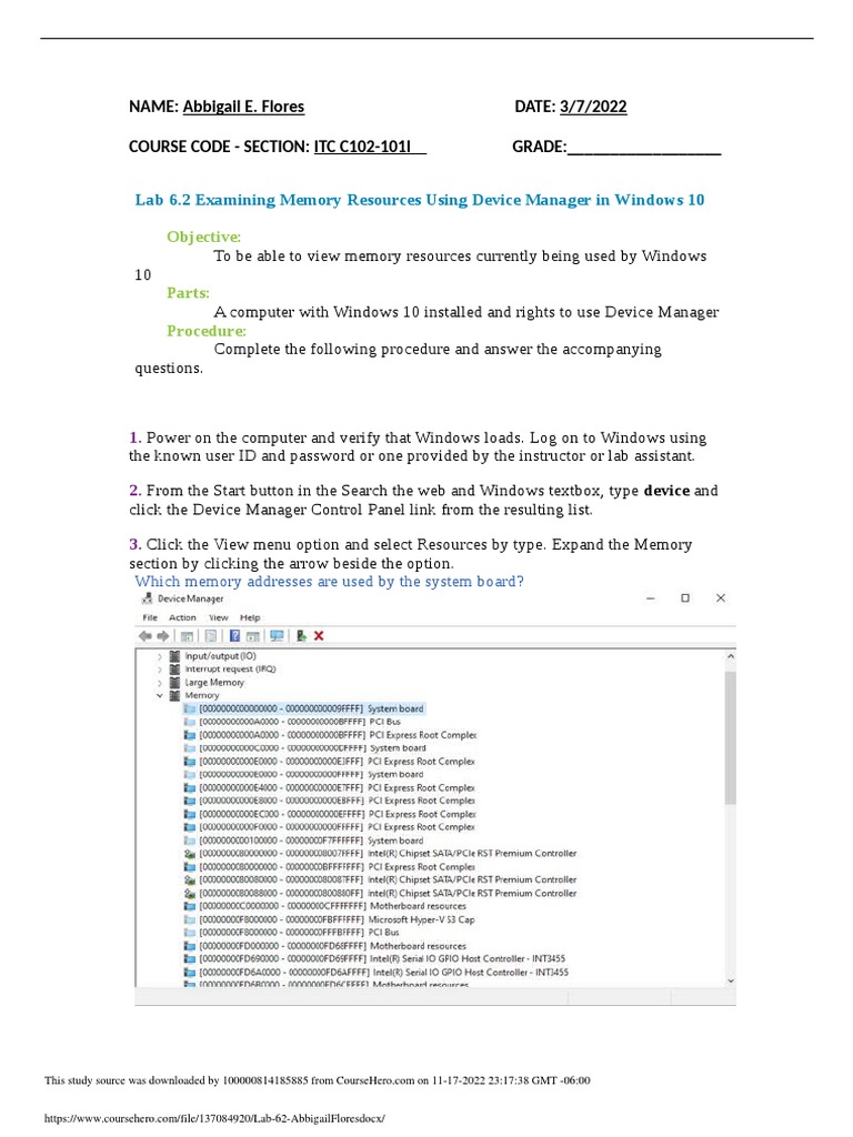 Memory Resource Management in Windows 10 | PDF | Microsoft Windows ...
