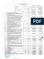 Price Schedule - Raskot