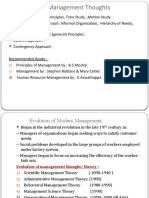 EVOLUTION OF MODERN MANAGEMENT THOUGHT