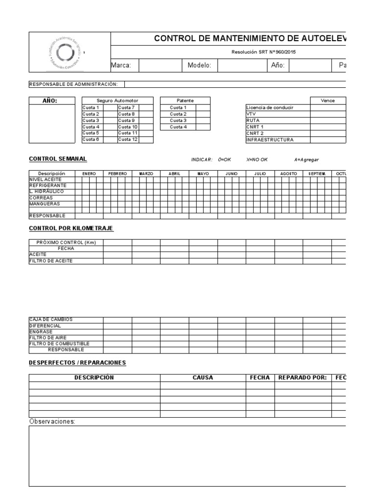 Libro De Registro De Mantenimiento Genuino Nissan - Para Todos Los Modelos, Papel, Nuevo