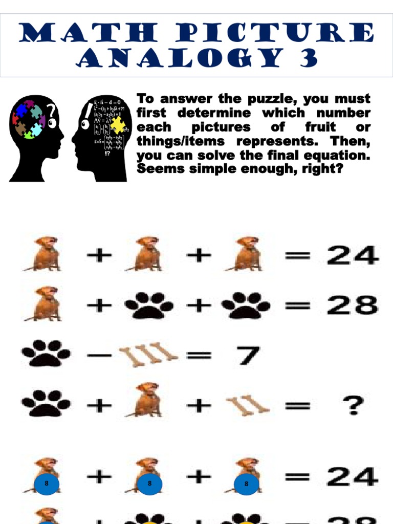 Fruit Picture Math Puzzle Solution | PDF | Teaching Methods & Materials