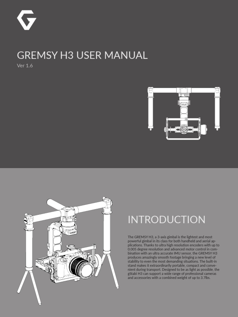 H3 User Manual V1.6 PDF Wi Fi Gyroscope