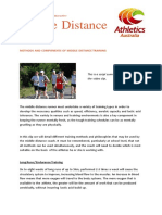 Sport Middle Distance Training Methods