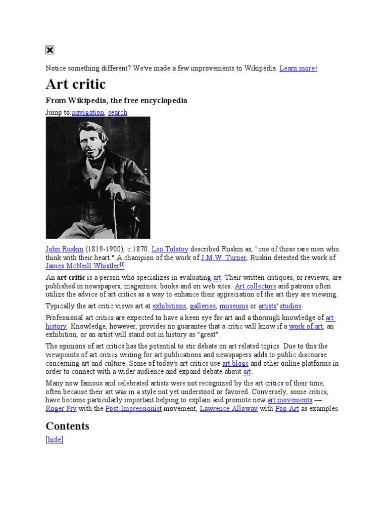 Art Critic PDF Art Criticism Paintings(00)