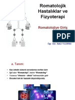 Hafta Romatolojiye Giriş