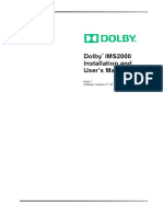 Dolby Ims2000 Install User Manual v1