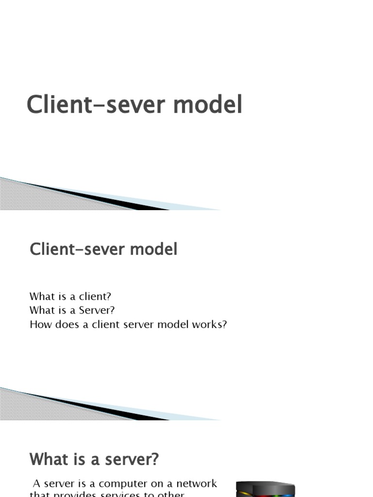 Client Server Model | PDF