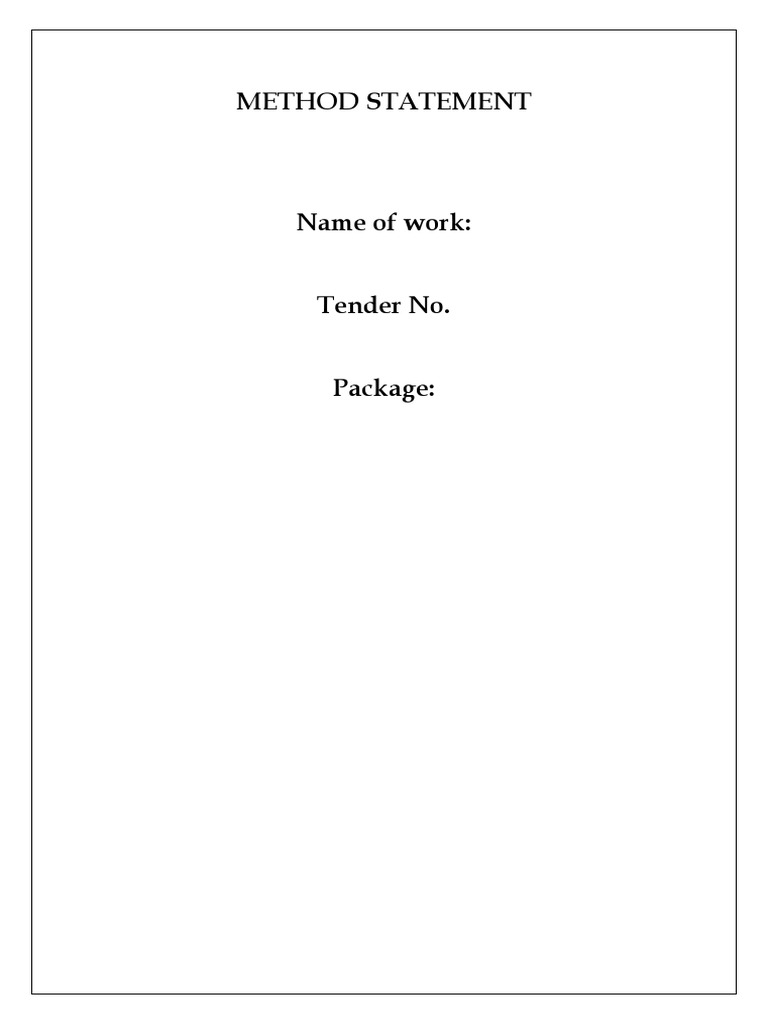 Construction Method Statement Overview | PDF | Concrete | Deep Foundation