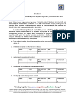 Chestionar de Evaluare A Satisfacţiei Desfăşurării Stagiului de Practică Pe Teren de Către Elevi