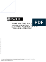 Thinking About Schools A Foundations of Education ... - (Part III What Are The Roles and Responsibilities of Teacher Leaders)