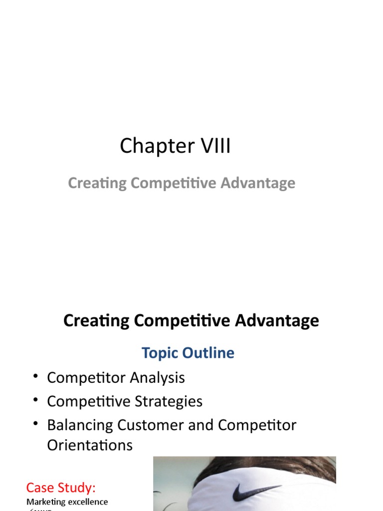7 Creating Competitive Advantage | PDF