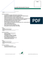 Model CV Responsable Administratif et Financier