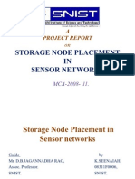 Storage Node Placement in Sensor Networks