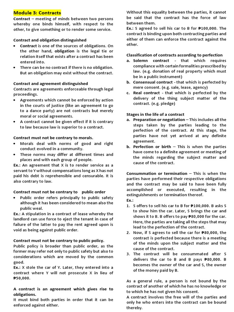 CE Laws Ethics and Contracts Notes MIDTERMS | PDF | Surety | Employment