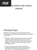 Week 3 - Choosing A Project - Writing A Proposal