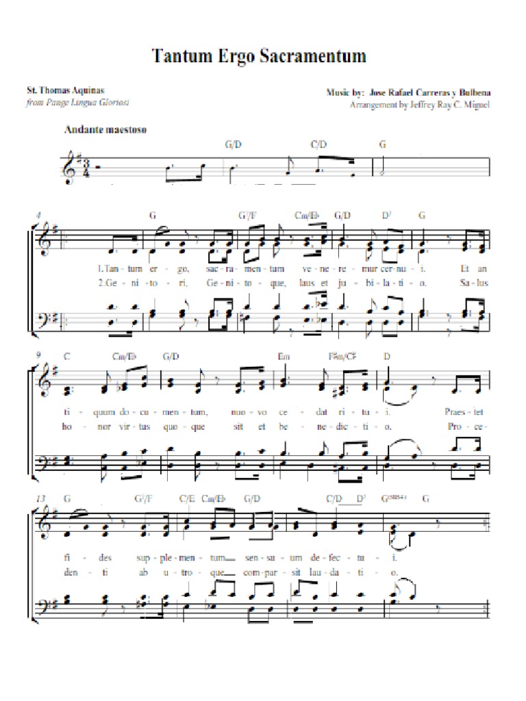 Tantum ergo pdf