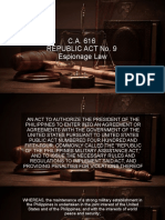 C.A 616 Esponiage Law