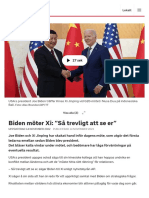 Biden Möter Xi: "Så Trevligt Att Se Er" - SVT Nyheter