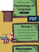 Group 1 - Psychology of Language