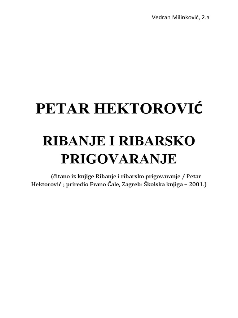 Petar Hektorović PDF