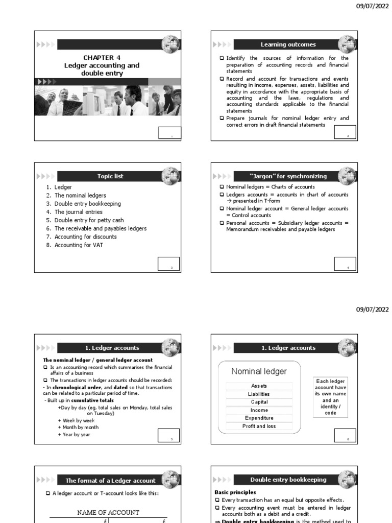 Chapter 4 - LEDGER ACCOUNTING AND DOUBLE ENTRY | PDF