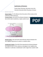 Classification of Elements Notes 2