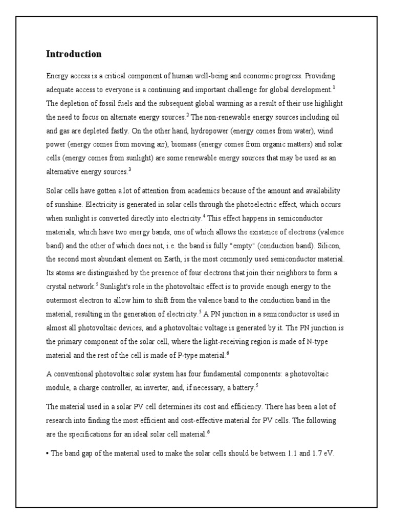 Solar Cell Introduction | PDF | Solar Cell | Photovoltaics