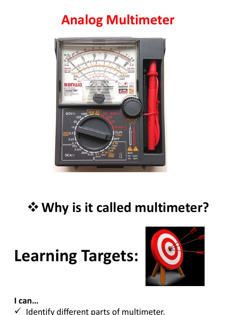Analog Multimeter PDF