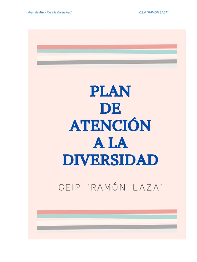Plan de Atención a la Diversidad CEIP Ramón Laza | PDF | Educación ...