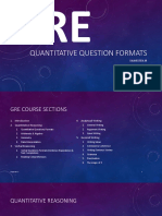 GRE Quantitative Question Formats and Strategies