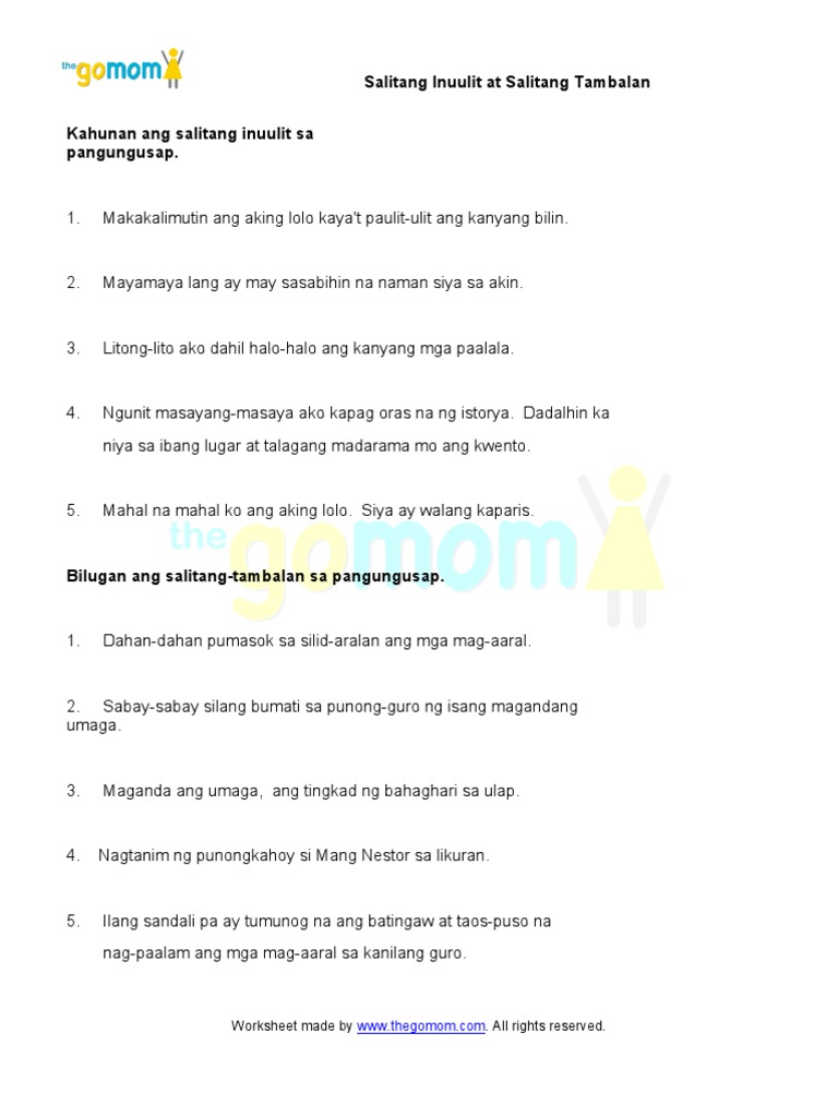 27 free download worksheets for grade 2 pang angkop 2 for worksheets