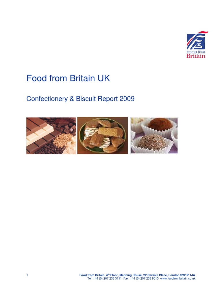 Food From Britain UK Confectionery & Biscuit Report 2009 PDF