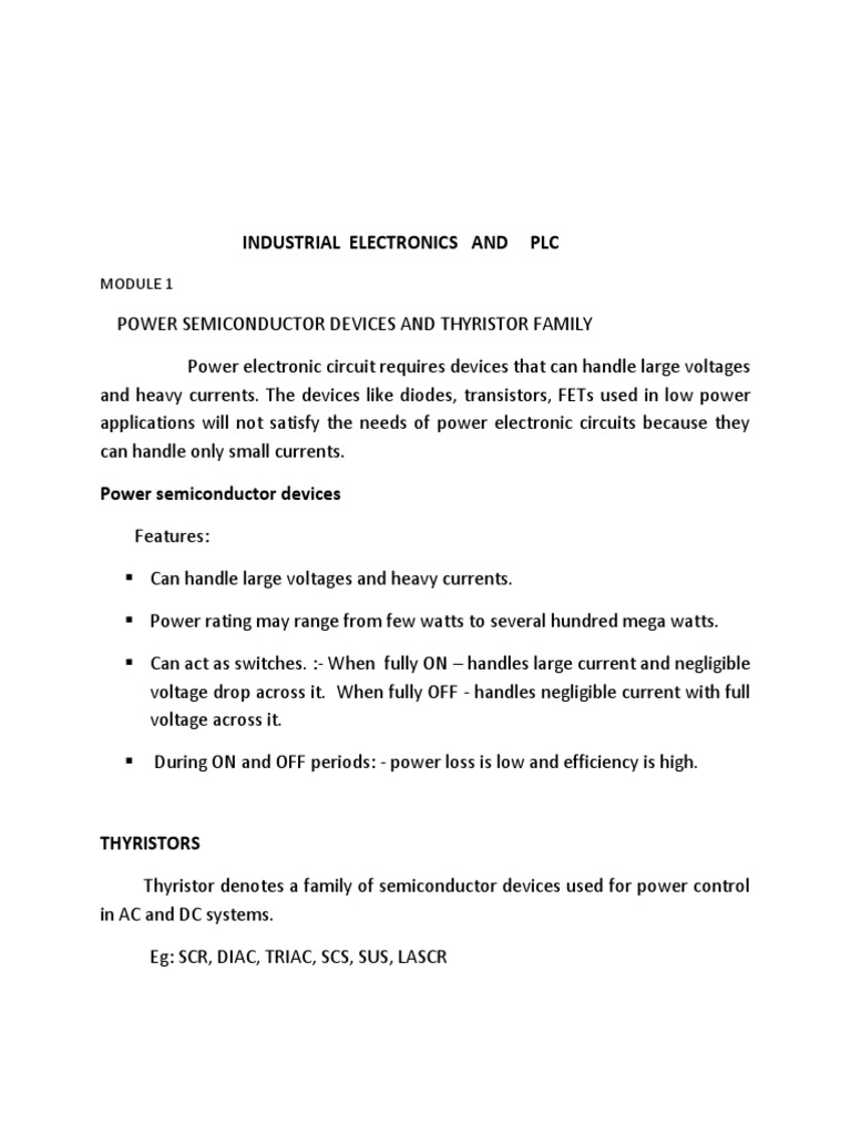 Power Semiconductor Devices Overview | PDF | Field Effect Transistor ...