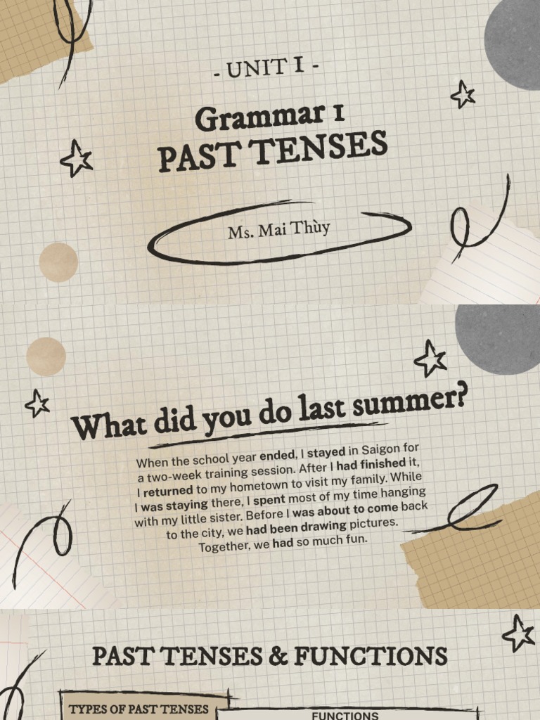 Understanding Past Tenses in Grammar | PDF | Languages | Foreign ...