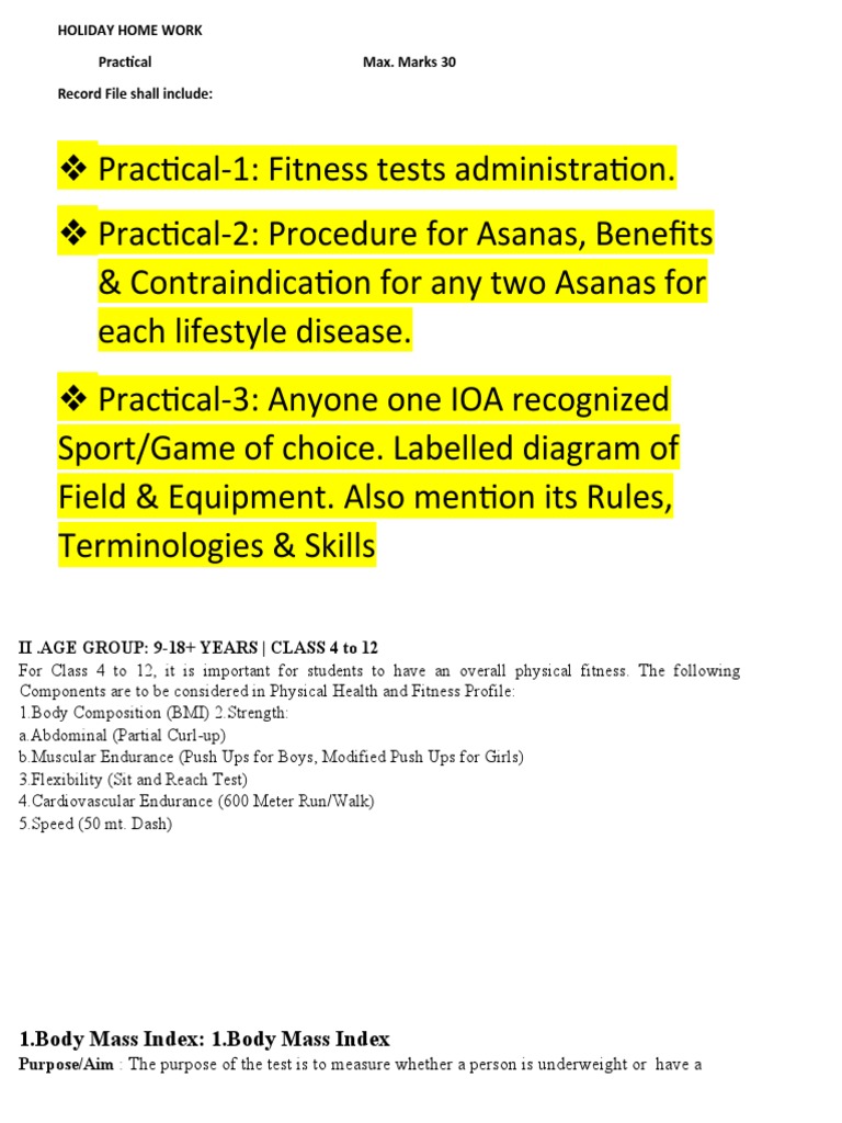 1.body Mass Index: 1.body Mass Index: The Purpose of The Test Is To ...