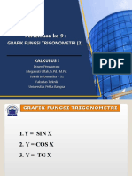 Pertemuan Ke-9: Grafik Fungsi Trigonometri