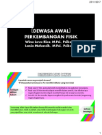 (Dewasa Awal) Perkembangan Fisik