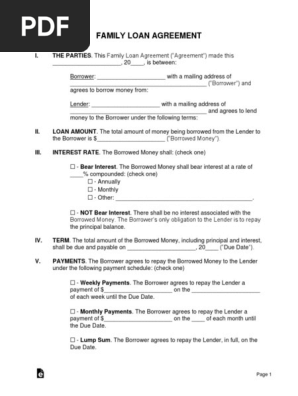 family-loan-agreement