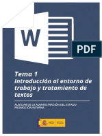 Tema 1 Introducción Al Entorno de Trabajo y Tratamiento de Textos