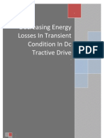 Decreasing Energy Losses in Transient Condition in DC Tractive Drive