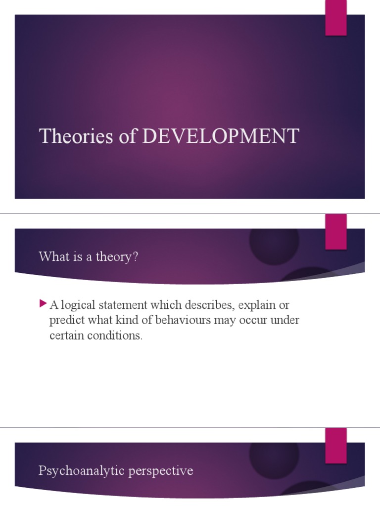 Key Theories of Psychological Development | PDF | Classical ...