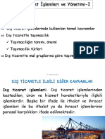 Dis Ticaret Temel Kavramlar