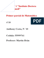 Carpeta Matematica PARCIAL