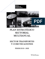 Plan estratégico sectorial transportes y comunicaciones Perú 2018-2022