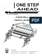 Catalogue Pieces Detachees - Vues Eclatees - Arracheuse de Haricots PICKETT One Step Ahead 655 - 6 Rangs 55 CM