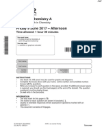 June 2017 QP - Paper 2 OCR (A) Chemistry AS-Level