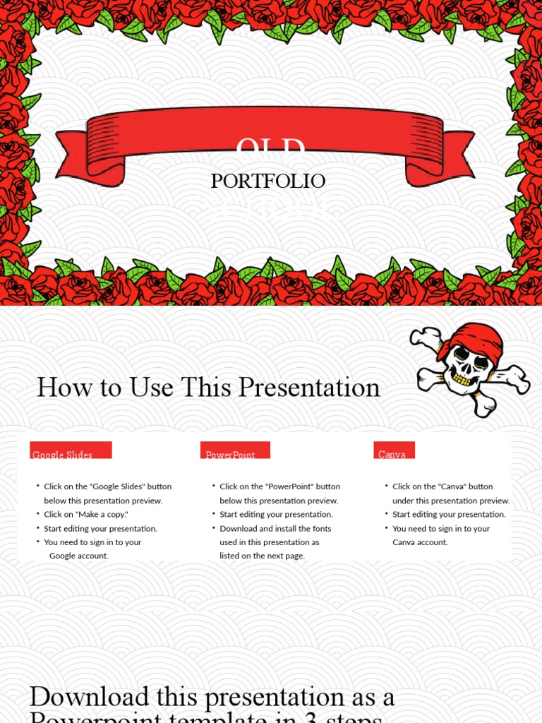 Tattoo Artist Illustrative Portfolio Presentation | PDF | Microsoft ...