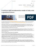Settore dell’arredamento in Italia, buone notizie per il futuro