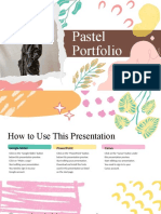 Peach and Yellow Pastel Cute Portfolio Presentation