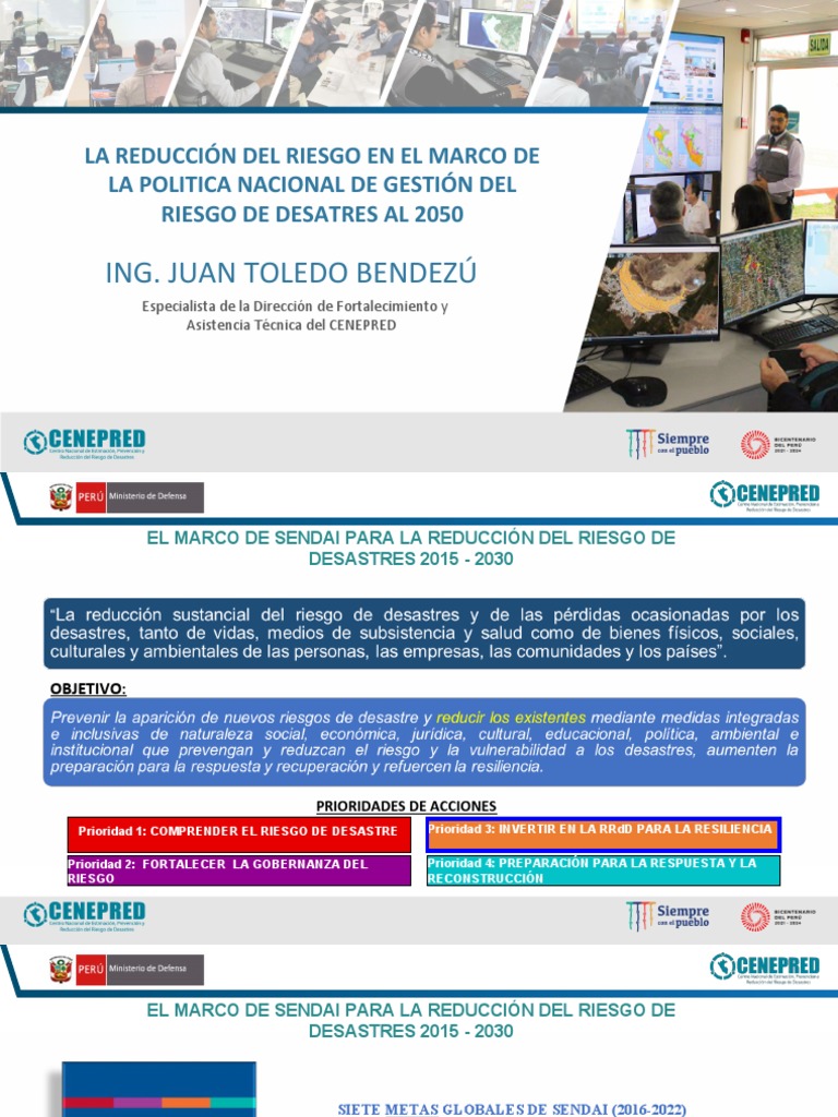 Gestión del Riesgo de Desastres en Perú | PDF | Control de inundaciones ...